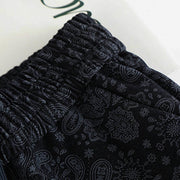 Buddha Stones Casual Floral Pattern Polyester Women's Wide Leg Pants With Pockets - image 2