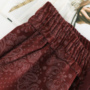 Buddha Stones Casual Floral Pattern Polyester Women's Wide Leg Pants With Pockets - image 9