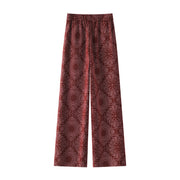 Buddha Stones Casual Floral Pattern Polyester Women's Wide Leg Pants With Pockets - image 6