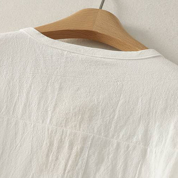 Buddha Stones Fall Crew Collar Long Sleeve Women's Polyester Shirt With Pockets - image 13