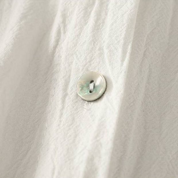 Buddha Stones Fall Crew Collar Long Sleeve Women's Polyester Shirt With Pockets - image 15