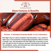 Buddha Stones Natural Tiger Eye Green Tiger Eye Red Tiger Eye Leather Strengthen Bracelet - image 9