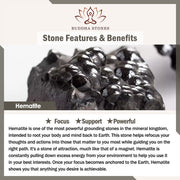 Buddha Stones Hematite Lazurite Black Glitter Stone Pink Crystal Titanium Steel Leather Strengthen Bracelet - image 1