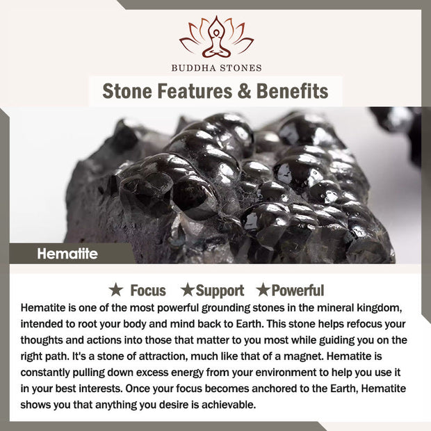 Buddha Stones Hematite Lazurite Black Glitter Stone Pink Crystal Titanium Steel Leather Strengthen Bracelet - image 1