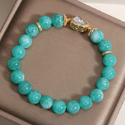 Buddha Stones Gourd Design Amazonite Stone Healing Confidence Beads Bracelet - image 5