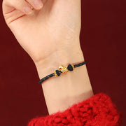 Buddha Stones 999 Gold Year Of The Horse Braided String Rope Luck Adjustable Bracelet - image 18