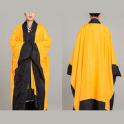 Buddha Stones Wudang Solid Color Long Wide Sleeve Unisex Taoist Robe Kimono For Qigong Tai Chi Ceremony - image 5