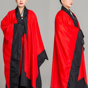 Buddha Stones Wudang Solid Color Long Wide Sleeve Unisex Taoist Robe Kimono For Qigong Tai Chi Ceremony - Red - 2XL-FIT FOR US/UK/AU/EU-XL - image 11