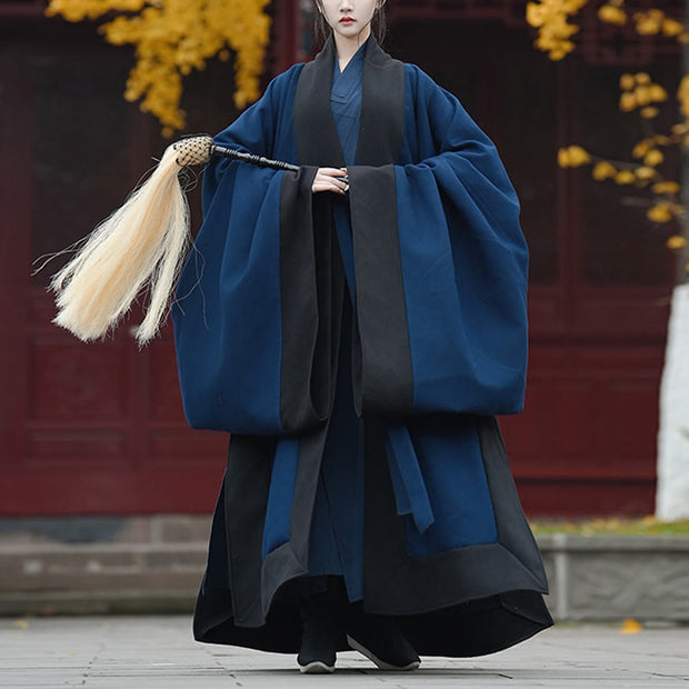 Buddha Stones Fall Winter Wudang Traditional Tai Chi Martial Arts Ceremony Linen Long Sleeve Unisex Taoist Long Robe - Wide Sleeve - XL-FIT FOR US/UK/AU/EU-L - image 0