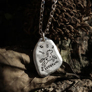 Buddha Stones 999 Sterling Silver Lucky Horse Charm Year Of The Horse 925 Sterling Silver Chain Blessing Necklace Pendants - image 3