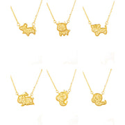 Buddha Stones Year Of The Horse Chinese Zodiac 925 Sterling Silver Coin Design Blessing Chain Necklace Pendants - image 39