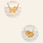 Buddha Stones Year Of The Horse Chinese Zodiac 925 Sterling Silver Coin Design Blessing Chain Necklace Pendants - image 36