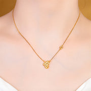 Buddha Stones Year Of The Horse Chinese Zodiac 925 Sterling Silver Coin Design Blessing Chain Necklace Pendants - image 20