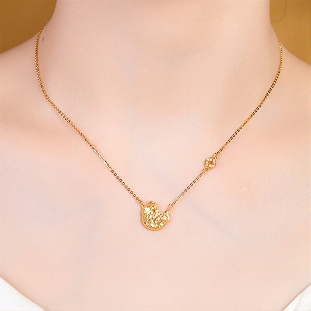 Buddha Stones Year Of The Horse Chinese Zodiac 925 Sterling Silver Coin Design Blessing Chain Necklace Pendants - image 28