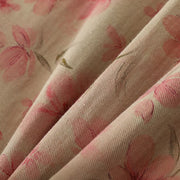 Buddha Stones Frog-button Flower Pattern Crew Neck Thickened Cotton Long Sleeve Women's Coat  - image 6