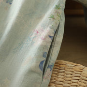 Buddha Stones Frog-button Flower Pattern Crew Neck Thickened Cotton Long Sleeve Women's Coat  - image 21