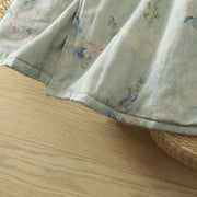 Buddha Stones Frog-button Flower Pattern Crew Neck Thickened Cotton Long Sleeve Women's Coat  - image 17