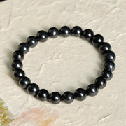 Buddha Stones Round Authentic Shungite Stone Inner Strength Beaded Bracelet - 8mm - image 7