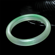 Buddha Stones Chrysoberyl Cat's Eye Thin Peace Support Cuff Bangle Bracelet - Cat's Eye(Support ♥ Love) - 62mm - image 0