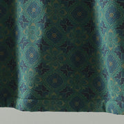 Buddha Stones Crew Neck Frog-button Flower Pattern Long Sleeve Cotton Midi Dress - image 8