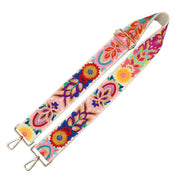 Buddha Stones Multicolor Flower Embroidery Adjustable Handbags Crossbody Shoulder Bag Straps - Beige - 75-135*5cm - image 2