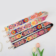 Buddha Stones Multicolor Flower Embroidery Adjustable Handbags Crossbody Shoulder Bag Straps - image 3