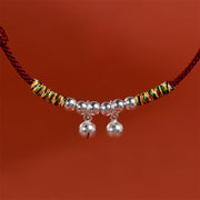 Buddha Stones Silver Bell Red Black String Protection Adjustable Cats Small Dogs Pet Collar - image 10