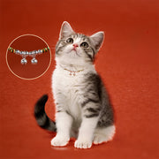 Buddha Stones Silver Bell Red Black String Protection Adjustable Cats Small Dogs Pet Collar - image 15