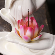 Buddha StonesTibetan Lotus Blessing Incense Burner Decoration (Extra 30% Off | USE CODE: FS30) - image 14
