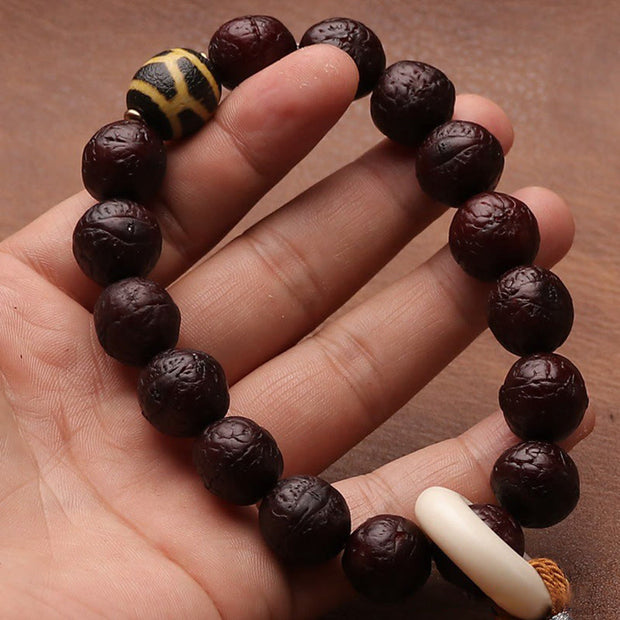 Buddha Stones Tibetan Bodhi Seed Agate Bead Luck Wealth Tassel Charm Wrist Mala (Extra 30% Off | USE CODE: FS30) - image 10