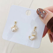 FREE Today: Healing and Self-discovery Cute Cat Paw Pearl Stud Drop Earrings FREE FREE 7