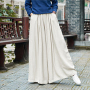 Buddha Stones Solid Color Loose Yoga Wide Leg Pants With Pockets Wide Leg Pants BS 11