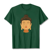 Buddha Stones Blessed Meditation Buddha Tee T-shirt T-Shirts BS ForestGreen 2XL