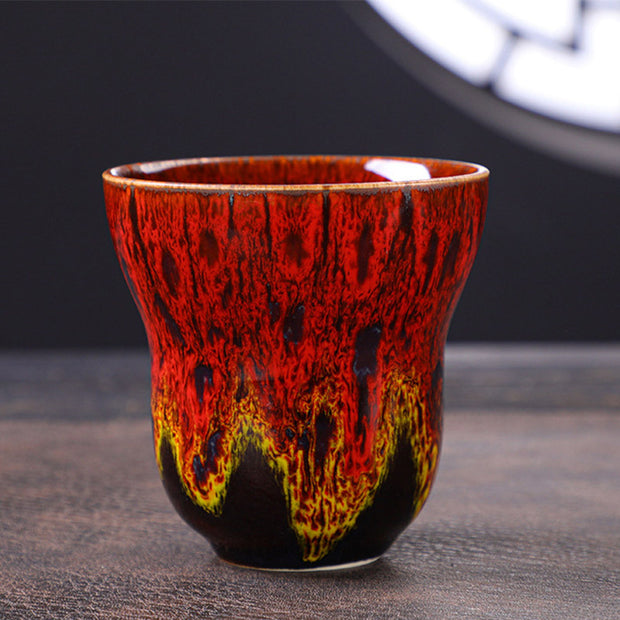 Buddha Stones Vintage Kiln Change Design Ceramic Coffee Mug Tea Cup 150ml