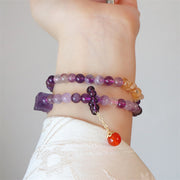 FREE Today: Bring Strength & Peace Amethyst Double Wrap Bracelet