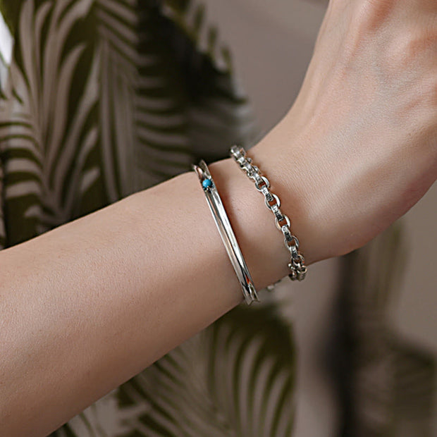 Buddha Stones 925 Sterling Silver Om Mani Padme Hum Carved Design Creativity Metal Bracelet (Extra 30% Off | USE CODE: FS30) - image 14