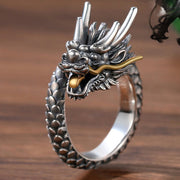 Buddha Stones 925 Sterling Silver Vintage Dragon Design Protection Strength Adjustable Ring  (Extra 30% Off | USE CODE: FS30) - image 8