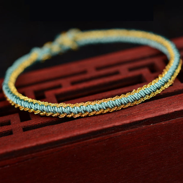 Buddha Stones Two-Color Rope Handcrafted Eight Thread Peace Knot Bracelet (Extra 30% Off | USE CODE: FS30) - image 5