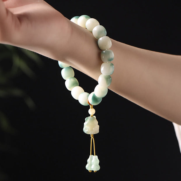 Buddha Stones Gradient Bodhi Seed Nine Tailed Fox Cat Paw Claw Pine Cone Peace Bracelet (Extra 40% Off | USE CODE: FS40) - image 2