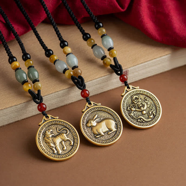 FREE Today: Wealth and Fortune 12 Chinese Zodiac Blessing Necklace Pendant FREE FREE 9