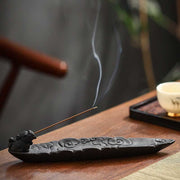 Buddha Stones Auspicious Clouds Pixiu Healing Ceramic Stick Incense Burner Decoration Incense Burner BS 8