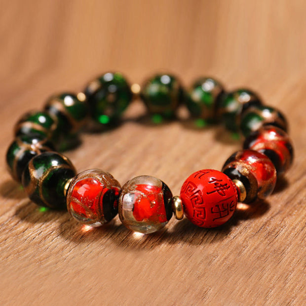 Buddha Stones Tibetan Five God of Wealth Thangka Liuli Glass Bead Chinese Zodiac Protection Bracelet (Extra 35% Off | USE CODE: FS35) - image 15