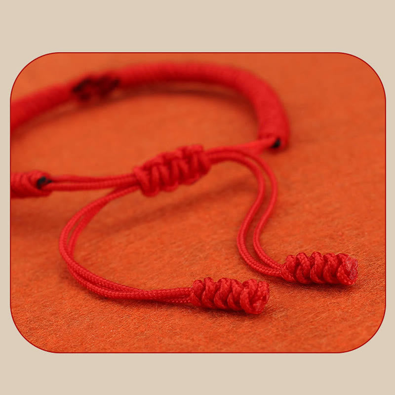 Buddha Stones 2Pcs Tibetan Luck Chinese Knot Protection String Bracele ...