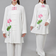 Buddha Stones Lotus Flower Leaf Pattern Tai Chi Meditation Prayer Spiritual Zen Practice Clothing Women's Set (Extra 30% Off | USE CODE: FS30) - image 2