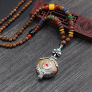 Buddha Stones Tibetan Wenge Wood Bodhi Seed Agate Elephant Protection Necklace Pendant (Extra 40% Off | USE CODE: FS40) - image 12
