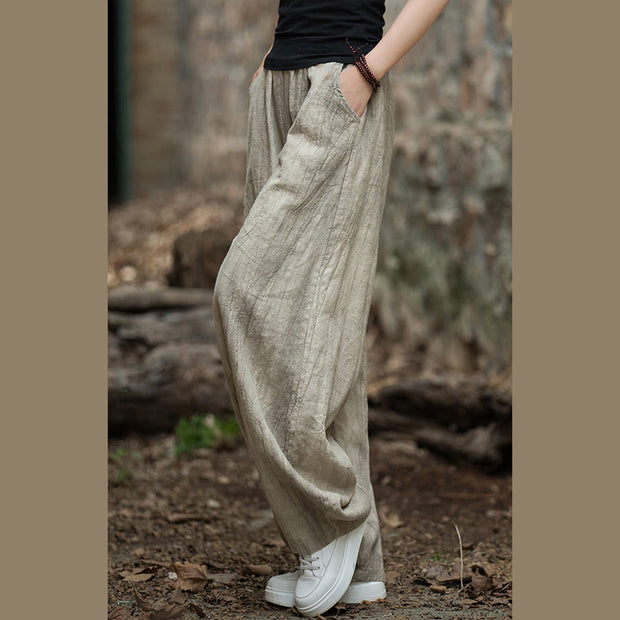 Buddha Stones Retro Tie Dye Harem Pants Casual Women's Yoga Pants With Pockets Harem Pants BS 3