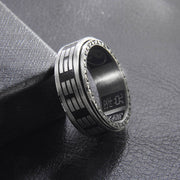 FREE Today: Balance and Harmony Bagua Yin Yang Titanium Steel Rotatable Ring FREE FREE 18