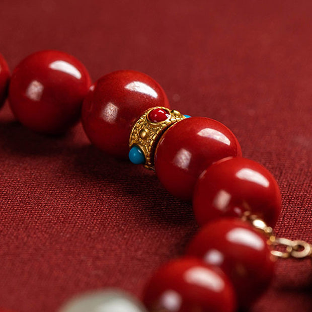 Buddha Stones Cinnabar Jade Healing Protection Charm Bracelet (Extra 35% Off | USE CODE: FS35) - image 8