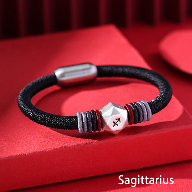 Buddha Stones 999 Sterling Silver 12 Constellations of the Zodiac Blessing Handmade String Bracelet (Extra 35% Off | USE CODE: FS35) - Sagittarius - image 15