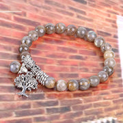 Buddha Stones Natural Gemstone Tree of Life Lucky Charm Stretch Bracelet Bracelet BS 43